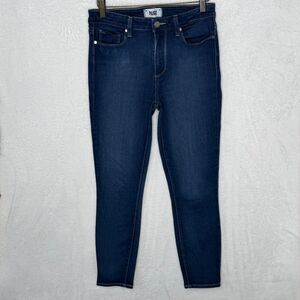Paige Jeans Women's Size‎ 27 Dark Blue Hoxton Crop Ankle Denim Stretch Mid rise